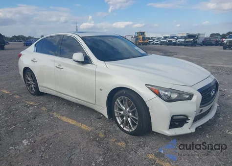 2014 Infiniti Q50 из США, поврежденный, VIN JN1BV7AP5EM682195